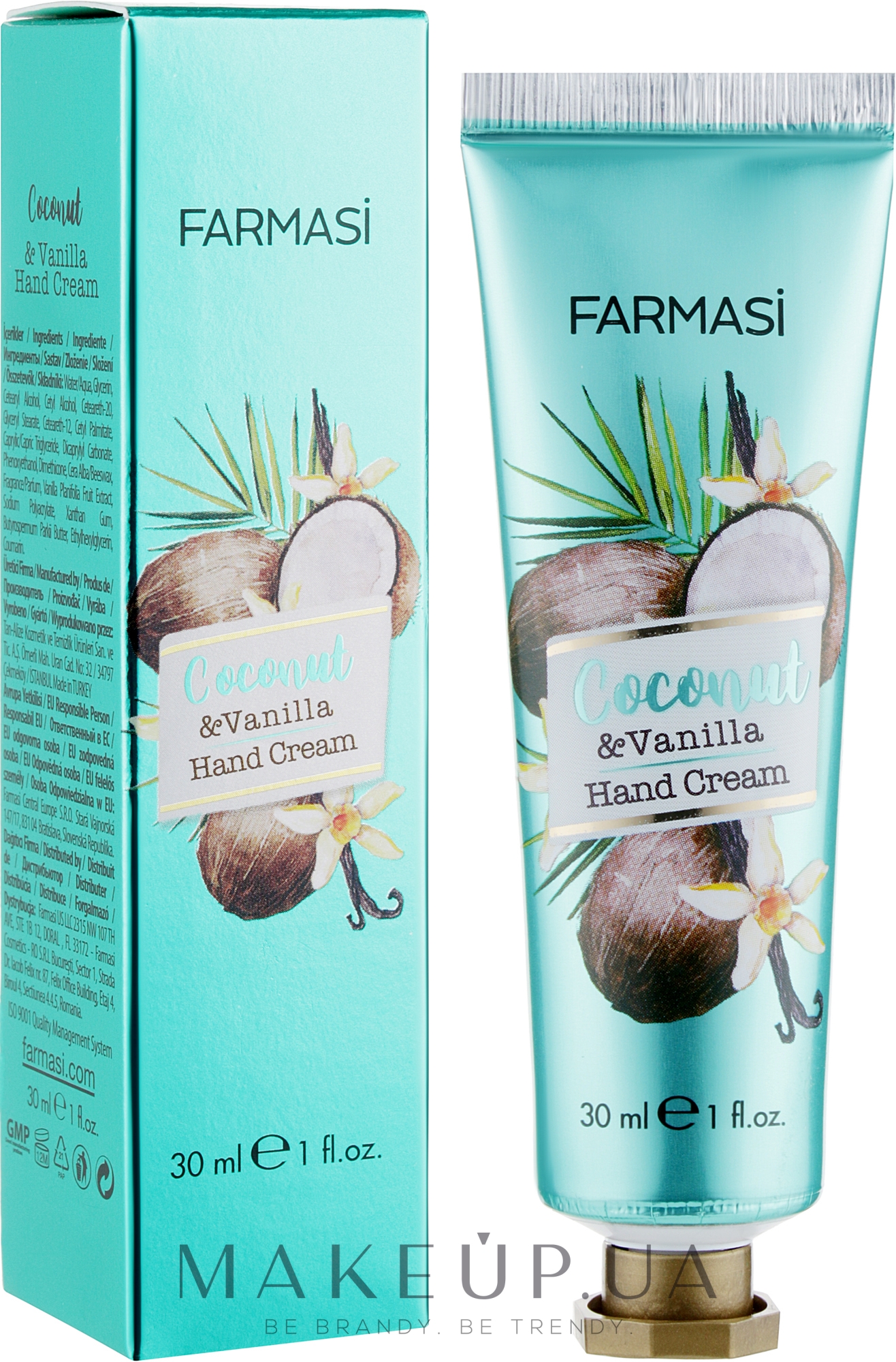 Крем для рук "Кокос і ваніль" - Farmasi Hand Cream — фото 30ml