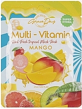 Парфумерія, косметика Тканинна маска з екстрактом манго - Grace Day Multi-Vitamin Mango Mask Pack