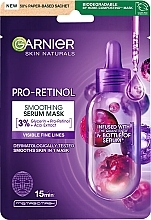 Разглаживающая маска-сыворотка для лица - Garnier Skin Naturals Pro-Retinol Smoothing Serum Mask  — фото N1