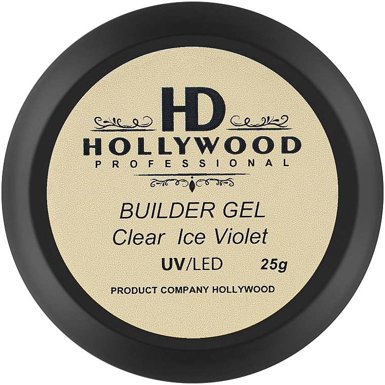 Гель конструювальний - HD Hollywood Builder Gel Clear Ice Violet