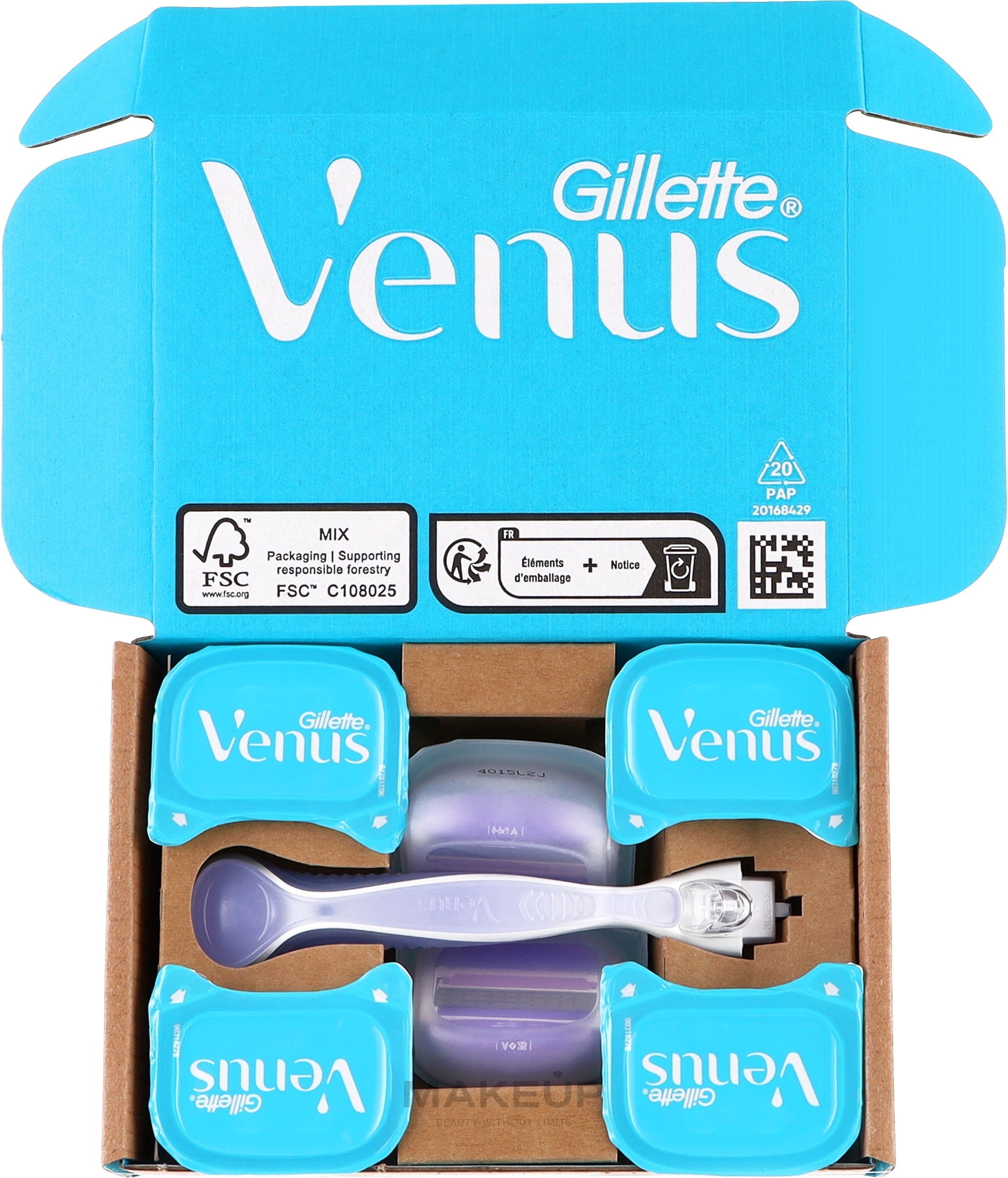 Бритва с 6 сменными кассетами - Gillette Venus Comfortglide Breeze — фото 6шт