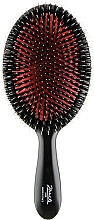 Парфумерія, косметика Щітка для волосся з натуральною щетиною велика, 23M, чорна - Janeke Black Hairbrush