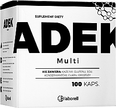 Пищевая добавка "ADEK Multi", в капсулах - Laborell — фото N1