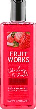 Парфумерія, косметика Гель для душу "Полуниця і помело" - Grace Cole Fruit Works Hand Wash Strawberry & Pomelo