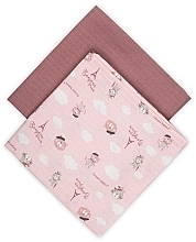 Набір муслінових пелюшок "Bonjour Paris", 2 шт., рожевий - Canpol Babies — фото N3