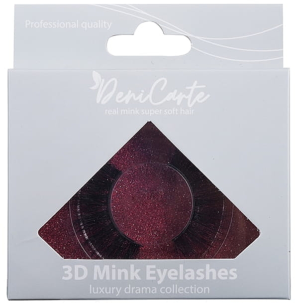 Накладные ресницы на эластичной ленте, 3D-49 - Deni Carte 3D Mink Eyelashes — фото N1