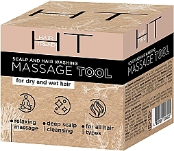 Щетка массажная для кожи головы и мытья волос, черная - Hair Trend Scalp And Hair Washing Massage Tool — фото N2