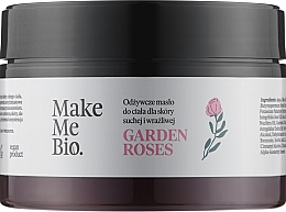 Духи, Парфюмерия, косметика Масло для тела "Роза" - Make Me Bio Garden Roses Nourishing Body Butter