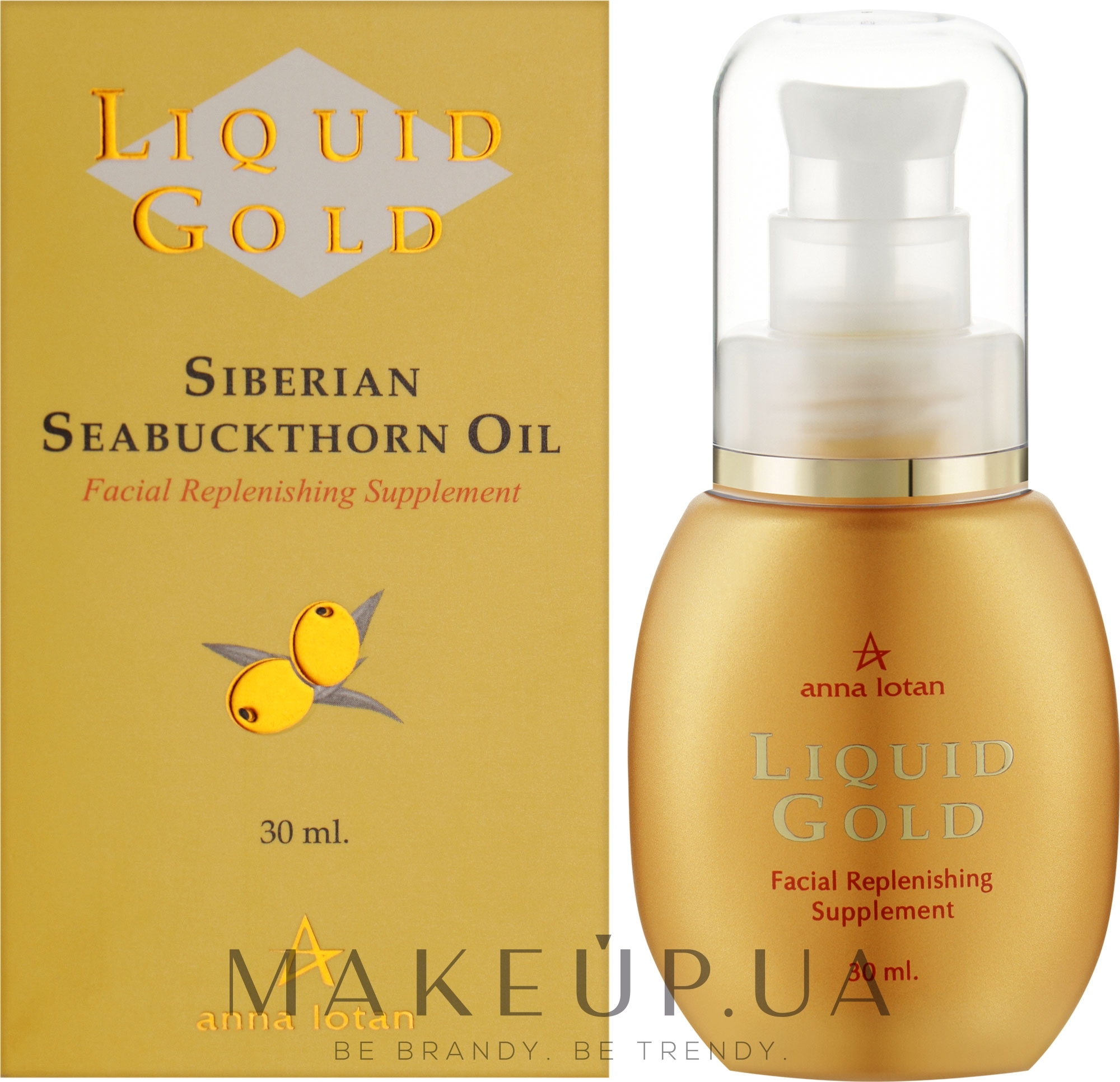 Облепиховое масло «Золотое» - Anna Lotan Liquid Gold Facial Replenishing Supplement — фото 30ml