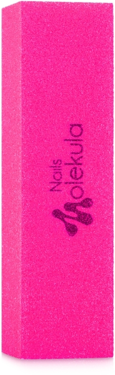 Баф 4-х сторонний М-32, розовый неон 120/120 - Nails Molekula — фото N1