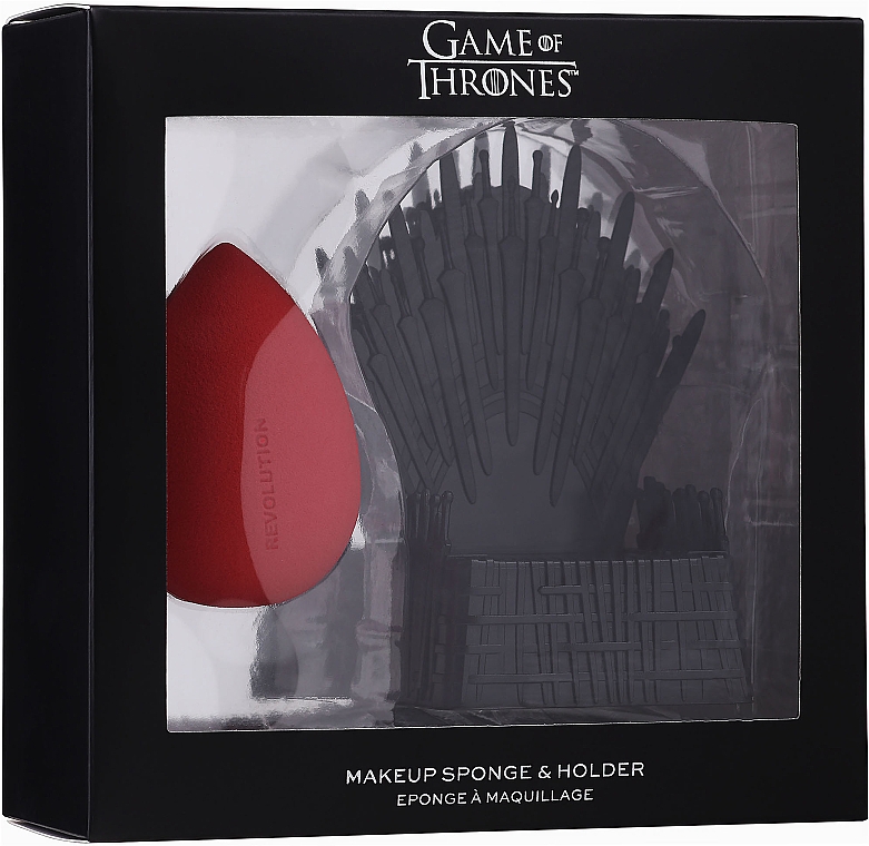 Спонж для макіяжу - Makeup Revolution Game of Thrones Makeup Sponge & Holder — фото N1