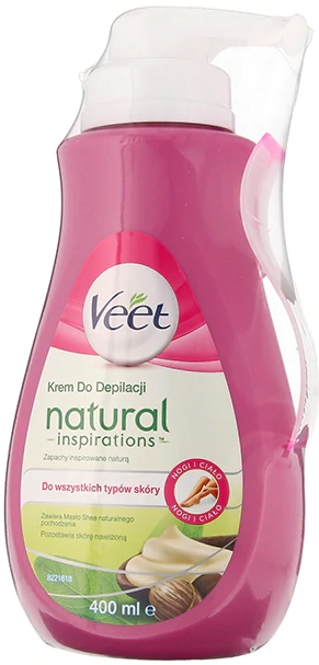 Крем с маслом Ши для депиляции ног и тела, для всех типов кожи - Veet Naturals Inspirations