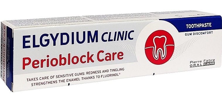 Зубная паста для чувствительных десен - Elgydium Clinic Perioblock Care Toothpaste  — фото N2