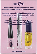 Парфумерія, косметика Набір - Herome Nail Essentials Large After Fake Nails Or Medical Use (n/oil/7ml + n/cond/1.3g + nail/herdener/4ml)