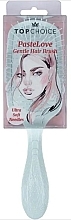 Щетка для волос "Pastel Love", 64418, бирюзовая - Top Choice Gentle Hair Brush — фото N1