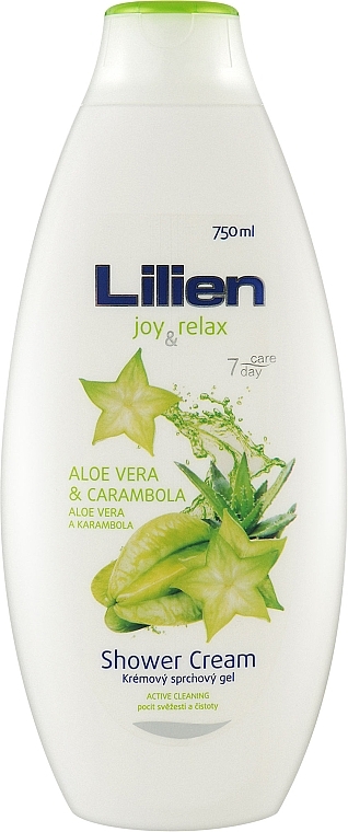 Крем-гель для душа "Карамбола и алоэ вера" - Lilien Carambola & Aloe Vera Shower Cream — фото N1