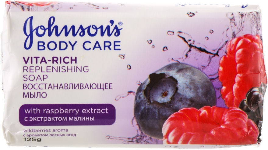 Восстанавливающее мыло с экстрактом малины - Johnson’s® Body Care Vita-Rich Soap — фото N2