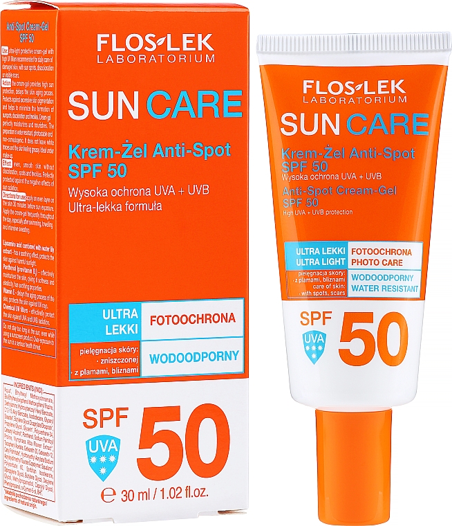 Крем-гель сонцезахисний - Floslek Sun Care Anti-Spot SPF 50 — фото N2