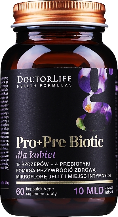 Дієтична добавка "ПробіоФлора", 60 шт. - Doctor Life Probio Flora Women — фото N1