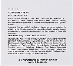 Активний крем для очей - Holy Land Cosmetics Vutalise Active Eye Cream — фото N3
