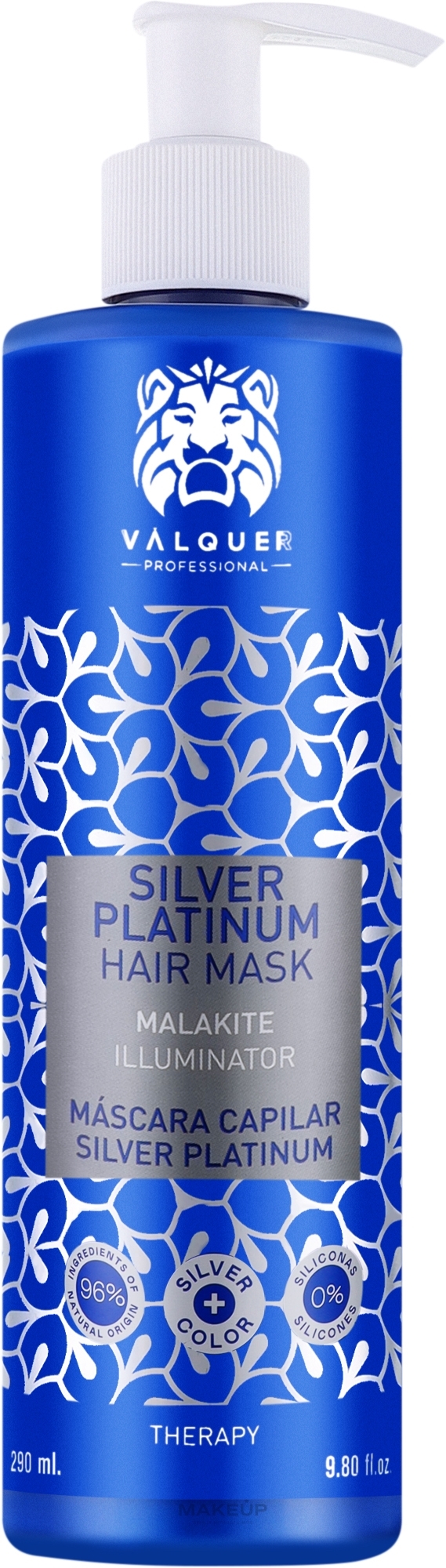 Маска для волосся - Valquer SIlver Platinum Mask — фото 290ml