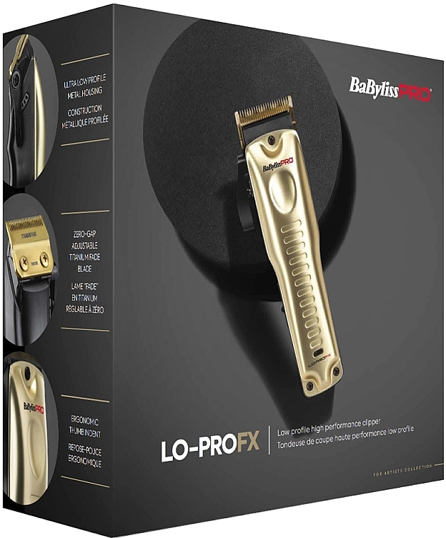 Машинка для стрижки - BaByliss Pro FX825GE LO-PRO FX Gold — фото N5