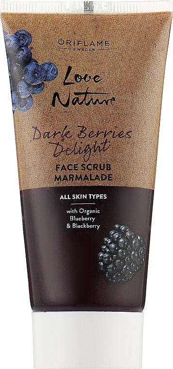 Обновляющий скраб-мармелад для лица - Oriflame Love Nature Dark Berries Delight Face Scrub Marmalade — фото N1