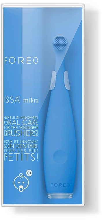 Детская электрическая зубная щетка - Foreo Issa mikro Baby Electric Toothbrush, Bubble Blue — фото N3