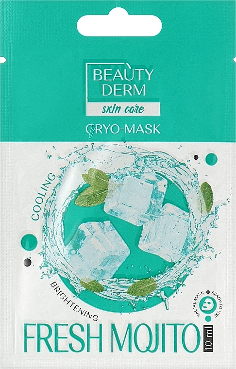 Кріо-маска для обличчя - Beauty Derm Fresh Mojito