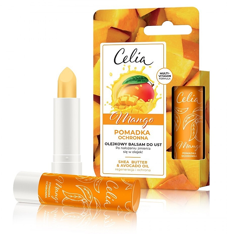 Бальзам для губ с маслом манго - Celia Protective Lipstick Mango Oil Lip Balm — фото N1