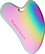 Металлический скребок "Rainbow" для гуа-ша массажа лица (без отверстия) - BlackTouch — фото N1