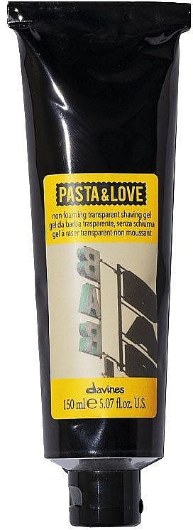 Непенящийся прозрачный гель для бритья - Davines Pasta & Love Non-Foaming Transparent Shaving Gel — фото N1