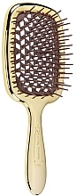 Расческа для волос, 21.5x9x3.5 см, золотистая - Janeke SuperBrush Small Gold — фото N1