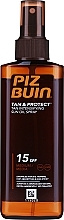 Парфумерія, косметика Захисна олія для швидкої засмаги - Piz Buin Tan&Protect Tan Accelerating Oil Spray SPF15