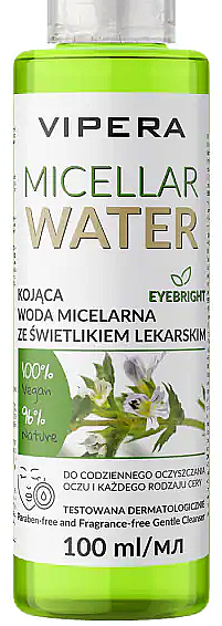 Міцелярна вода для зняття макіяжу для чутливої шкіри - Vipera Micellar Water — фото N1