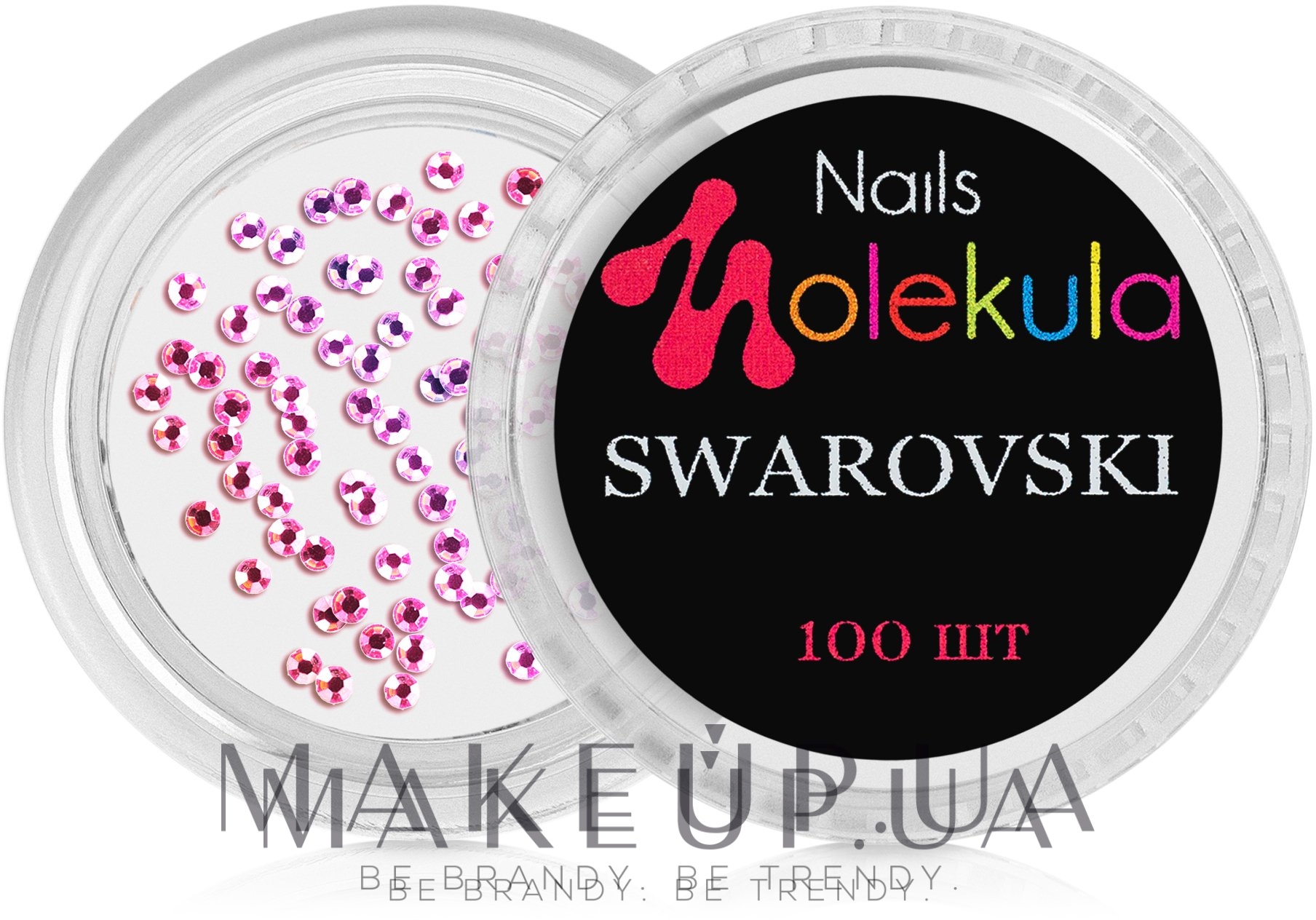 Стразы для дизайна ногтей, 100шт - Nails Molekula Swarovski 3 — фото Голографик