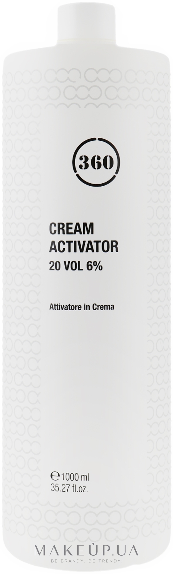 Крем-активатор 20 - 360 Cream Activator 20 Vol 6% — фото 1000ml