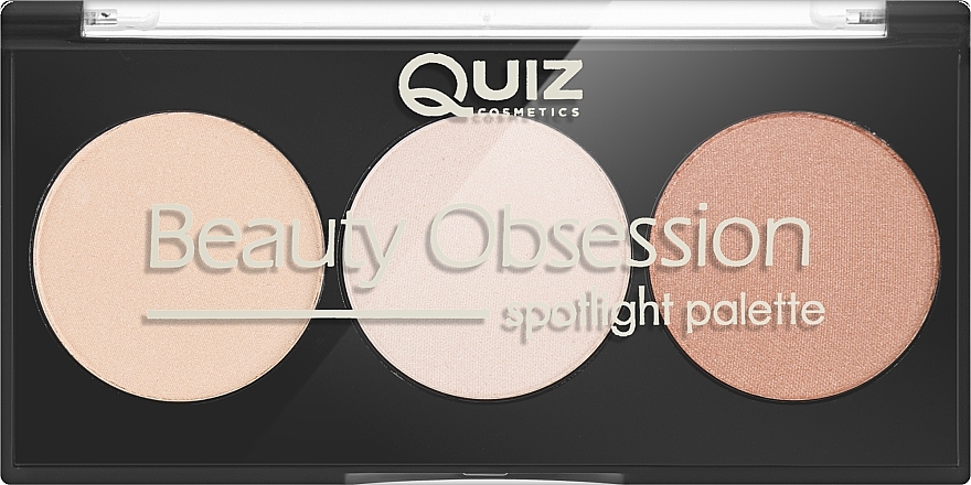 Палетка для контурингу обличчя - Quiz Cosmetics Beauty Obsession Spotlight — фото N2