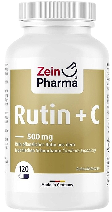 Пищевая добавка "Рутин" - ZeinPharma Rutin + C 500 mg — фото N1