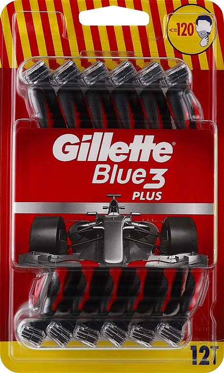 Набір одноразових станків для гоління, 12 шт. - Gillette Blue 3 Plus — фото N8