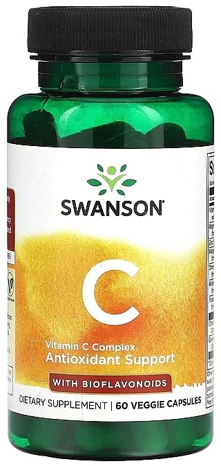 Харчова добавка "Вітамін C з біофлавоноїдами" - Swanson Vitamin C Complex with Bioflavonoids — фото N1