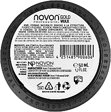 Помада для волосся ультрасильної фіксації - Novon Professional Gold Wax Ultra Strong Hold — фото N2