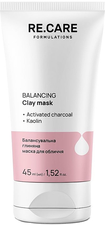 Балансирующая глиняная маска для лица - Re.Care Balancing Clay Mask — фото N1