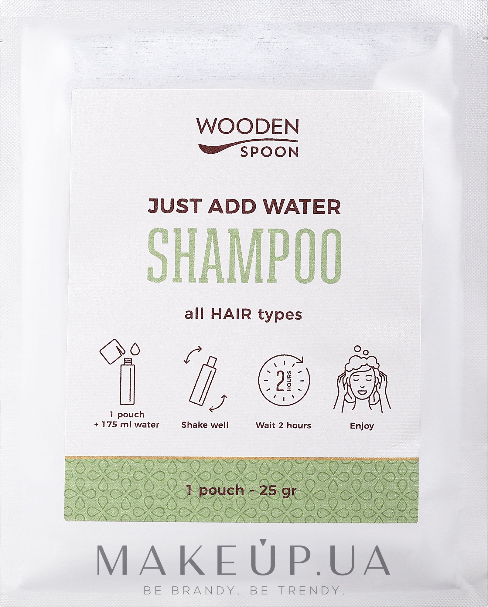 Шампунь для волосся - Wooden Spoon Just Add Water Eco Shampoo — фото 25g