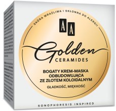 Духи, Парфюмерия, косметика Крем-маска для лица - AA Golden Ceramides Rich Rebuilding Cream Mask