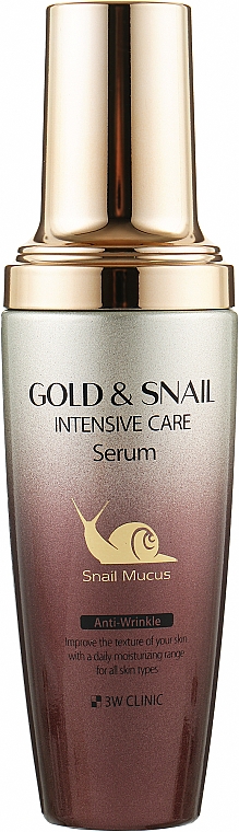 Омолаживающая сыворотка для лица - 3W Clinic Gold & Snail Intensive Care Serum