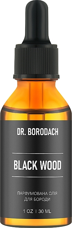 Парфюмированное масло для бороды "Black Wood" - Dr. Borodach — фото N1