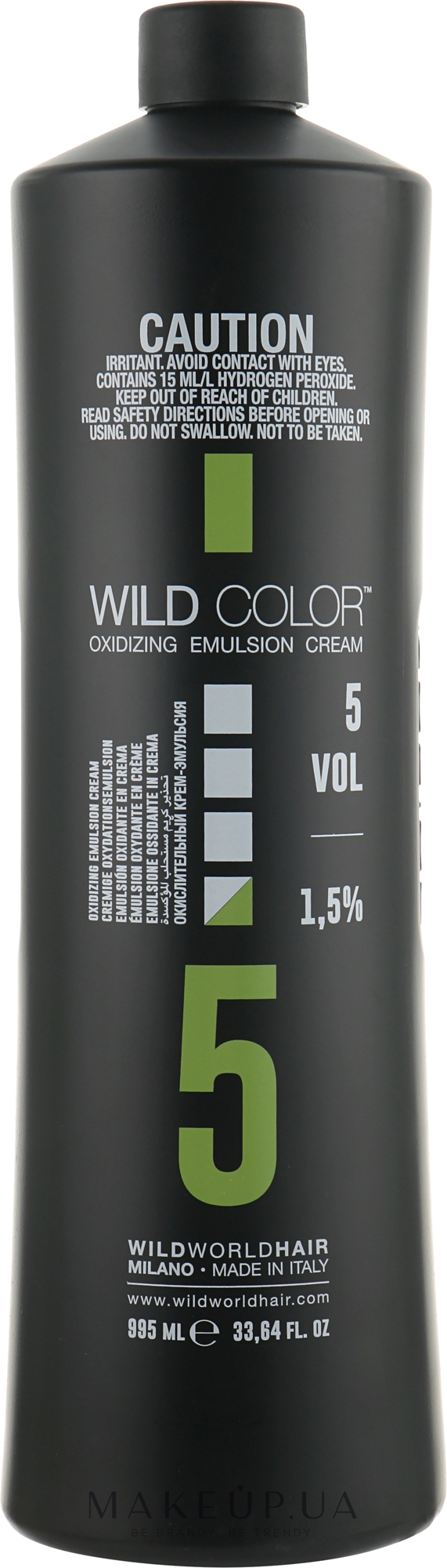 Окислительная эмульсия 1.5% - Wild Color Oxidizing Emulsion Cream VOL5 — фото 995ml