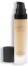 Тональная основа ультралегкая - NEO Make Up HD Ultra Light Foundation — фото N1