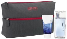 Духи, Парфюмерия, косметика Kenzo L'Eau par Kenzo Pour Homme - Набор (edt/50ml + hair/body/shamp/50ml + pouch)